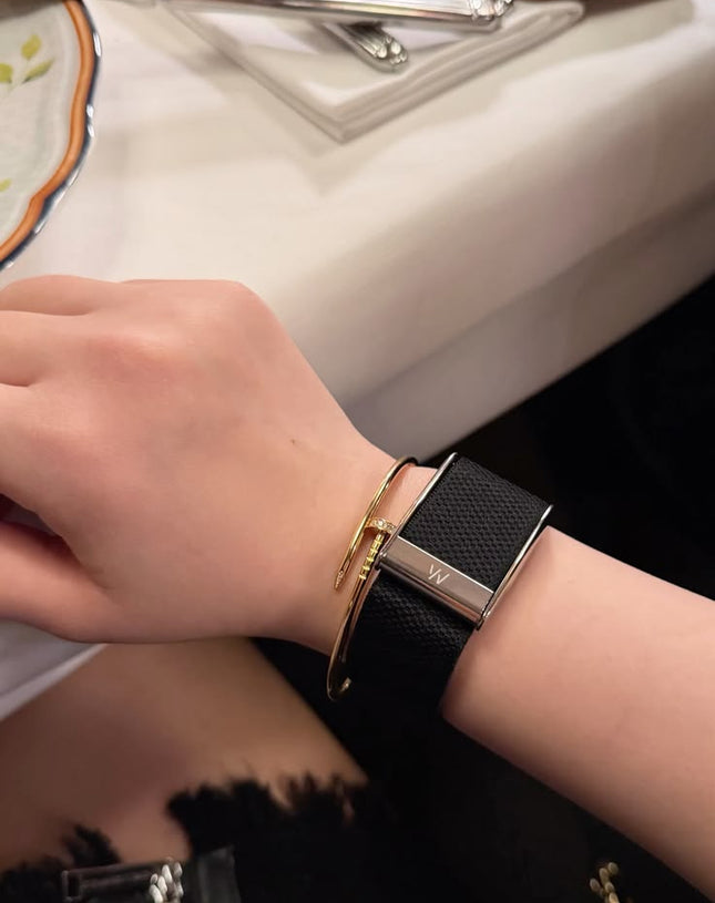 Sleek Black Fitness Band