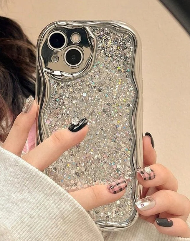 Silver Glitter Sparkle Phone Case