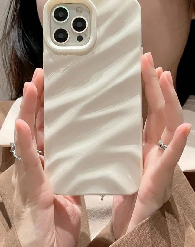 Ivory Ripple Wave Phone Case